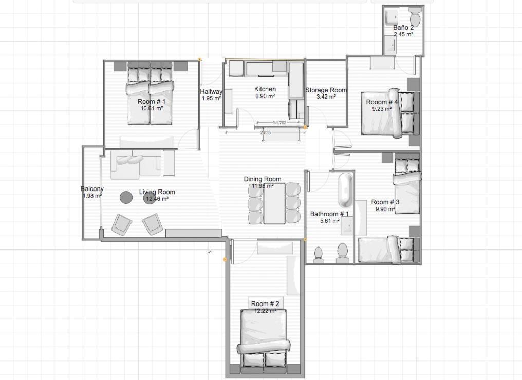 Acogedor Apt 8Pax 4Bdr 2Bth- Cozyhomesevilla2 Kültér fotó
